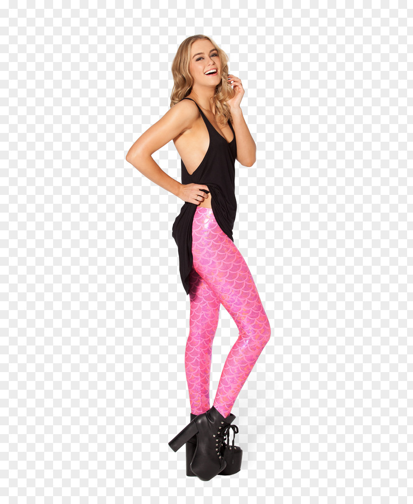 Black Barbie Leggings Pink Top Pants Waist PNG