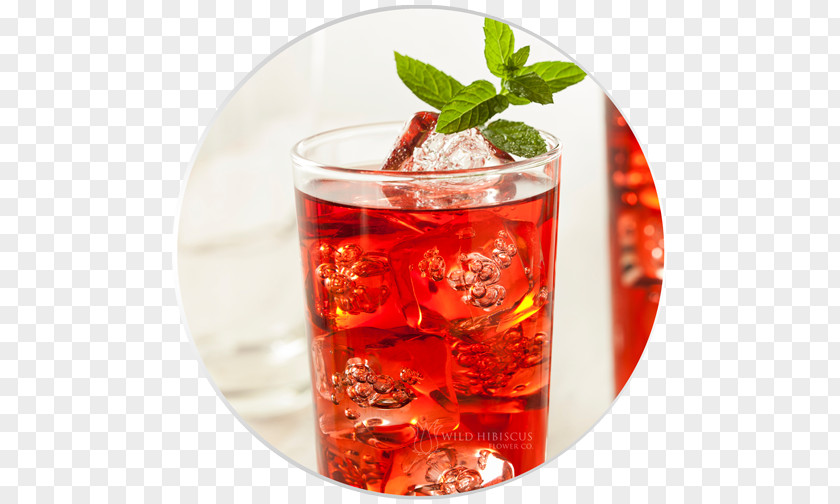 Hibiscus Tea Iced Cocktail Teacake PNG