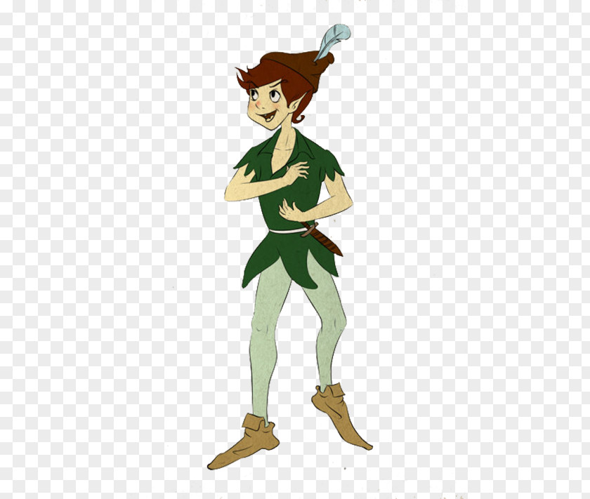 Peter Pan Cartoon Hand Painted Illustration PNG