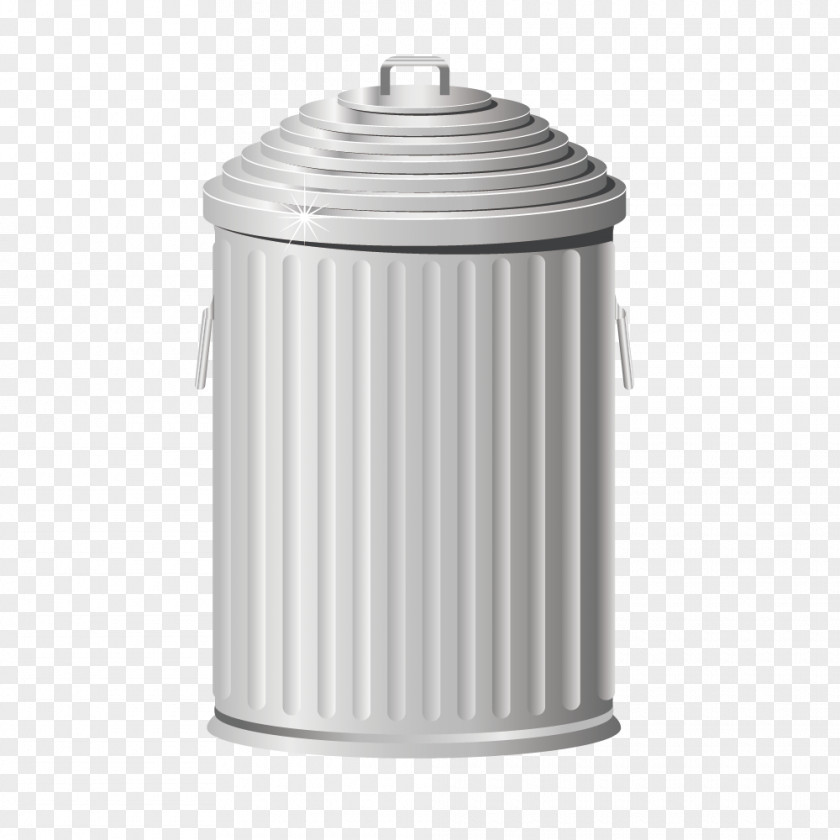 Stainless Steel Trash Can Waste Container Recycling PNG