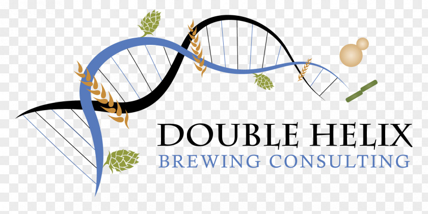 Double Helix Logo Beer XANDRA DESIGN, LLC Brewery PNG