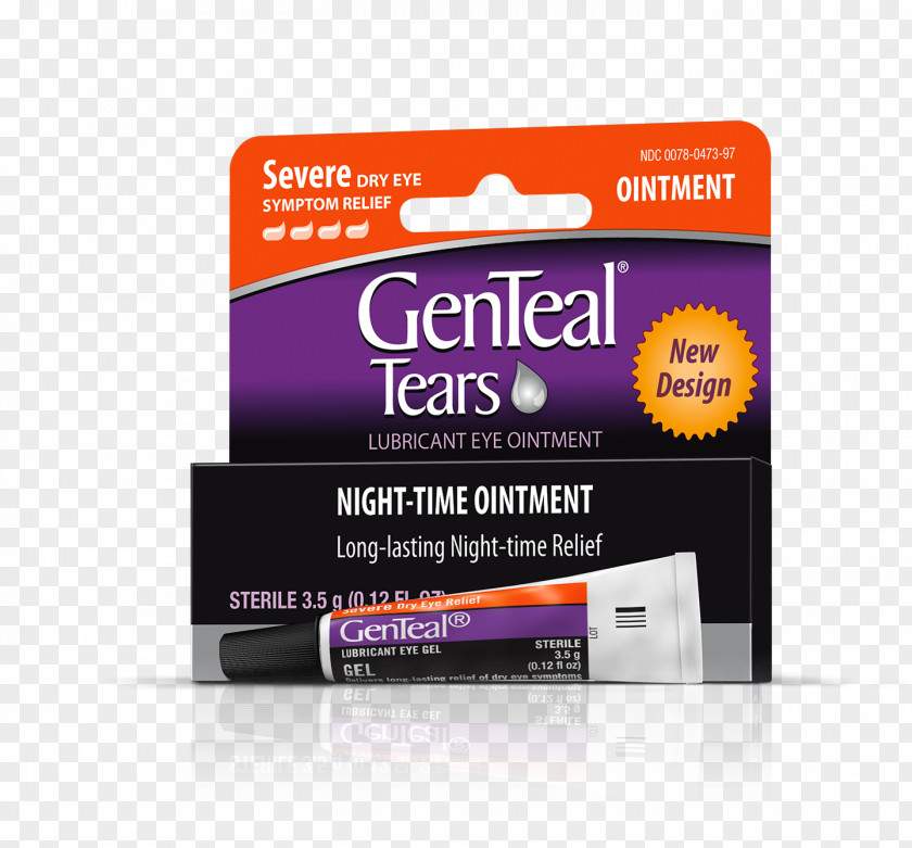 Eye Topical Medication Drops & Lubricants GenTeal Tears Moderate Liquid PM Lubricant Ointment PNG