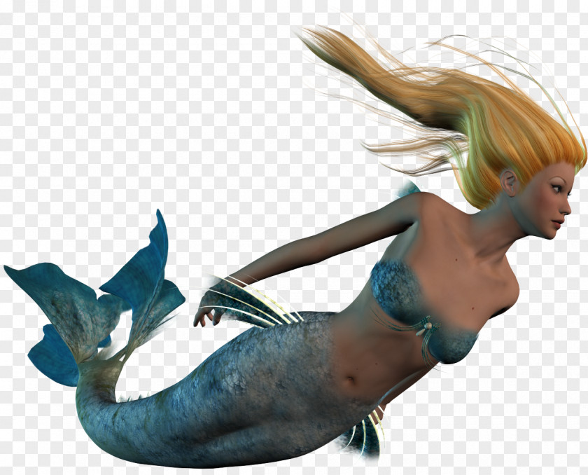 Realistic Mermaid Rusalka Clip Art PNG