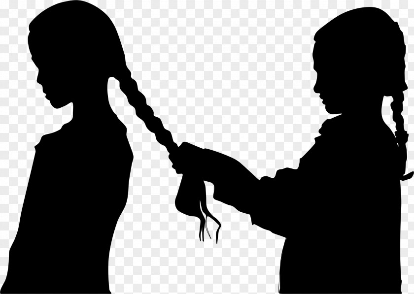 Sister Braid Silhouette Woman Hair Photography PNG