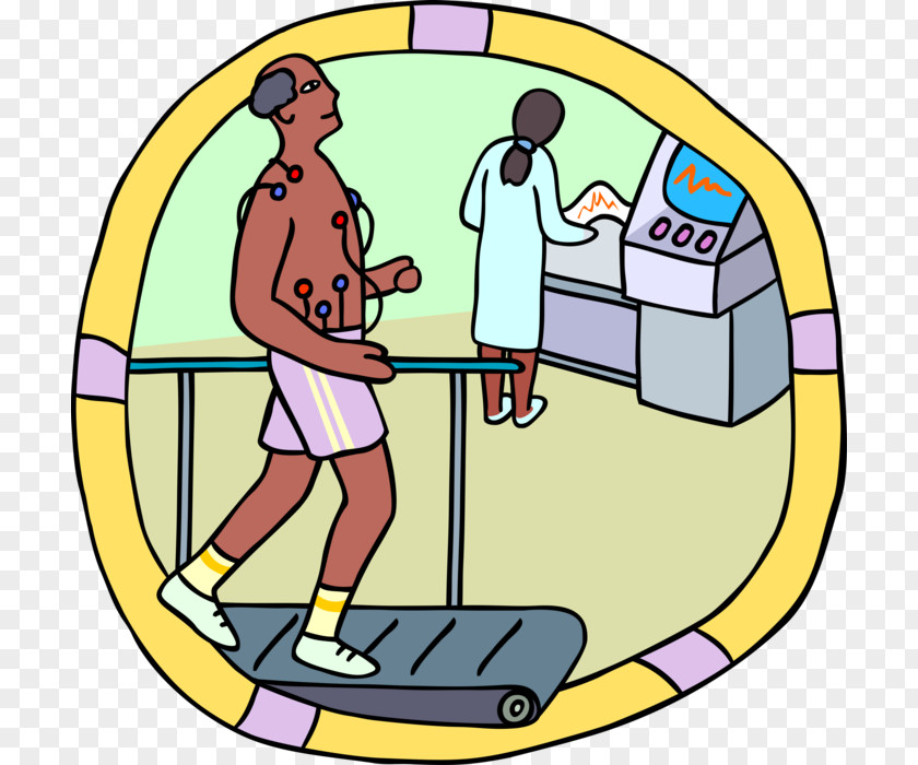 Administer Vector Treadmill Clip Art Electrocardiography Respiration Exercise PNG