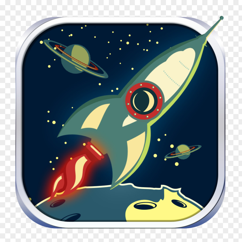 Cartoon Rocket Icon PNG