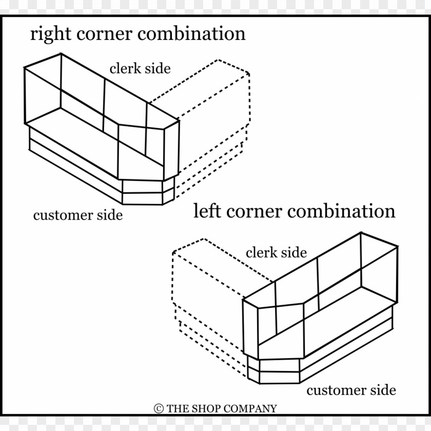 Empty Glass Showcase Paper Technical Drawing Diagram PNG