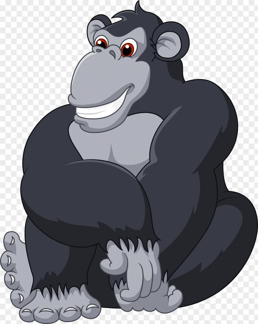 Gorilla Vector Graphics Clip Art Image Royalty-free PNG
