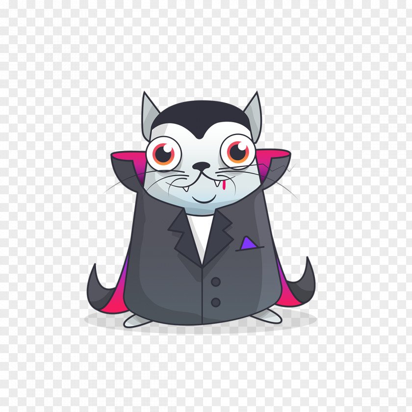 Kitten Dracula CryptoKitties Blockchain Manx Cat PNG
