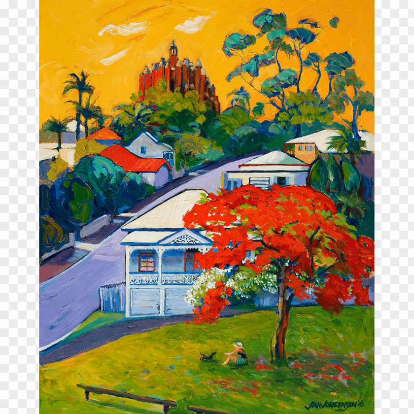 Painting Lethbridge Gallery Oil Red Hill Art PNG