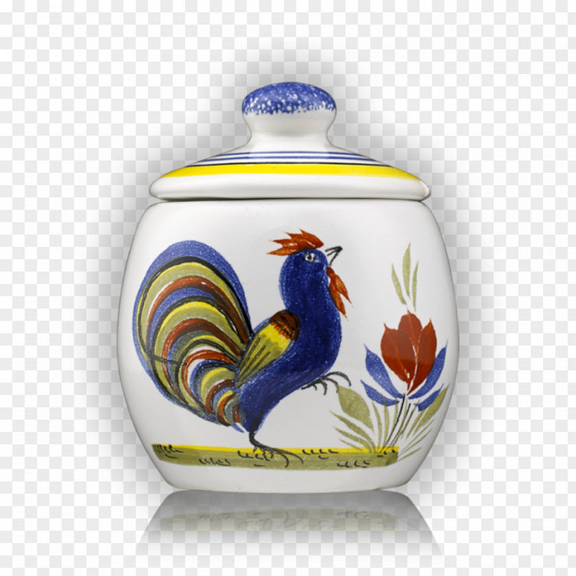 Vase Rooster Blue And White Pottery Ceramic Cobalt PNG