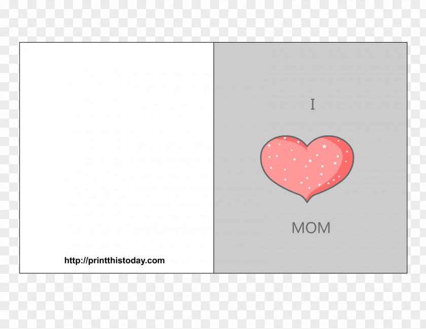 HAPPY MOTHERS DAY Heart Rectangle Pattern PNG