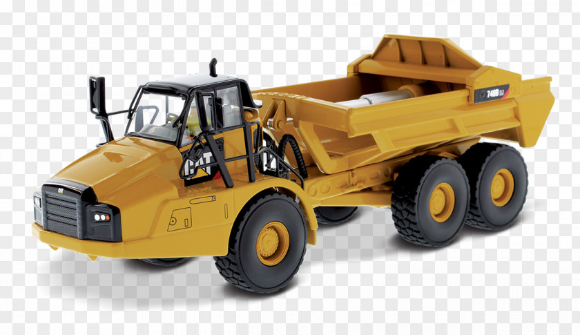 Caterpillar Inc. Articulated Hauler Vehicle Die-cast Toy Dump Truck PNG