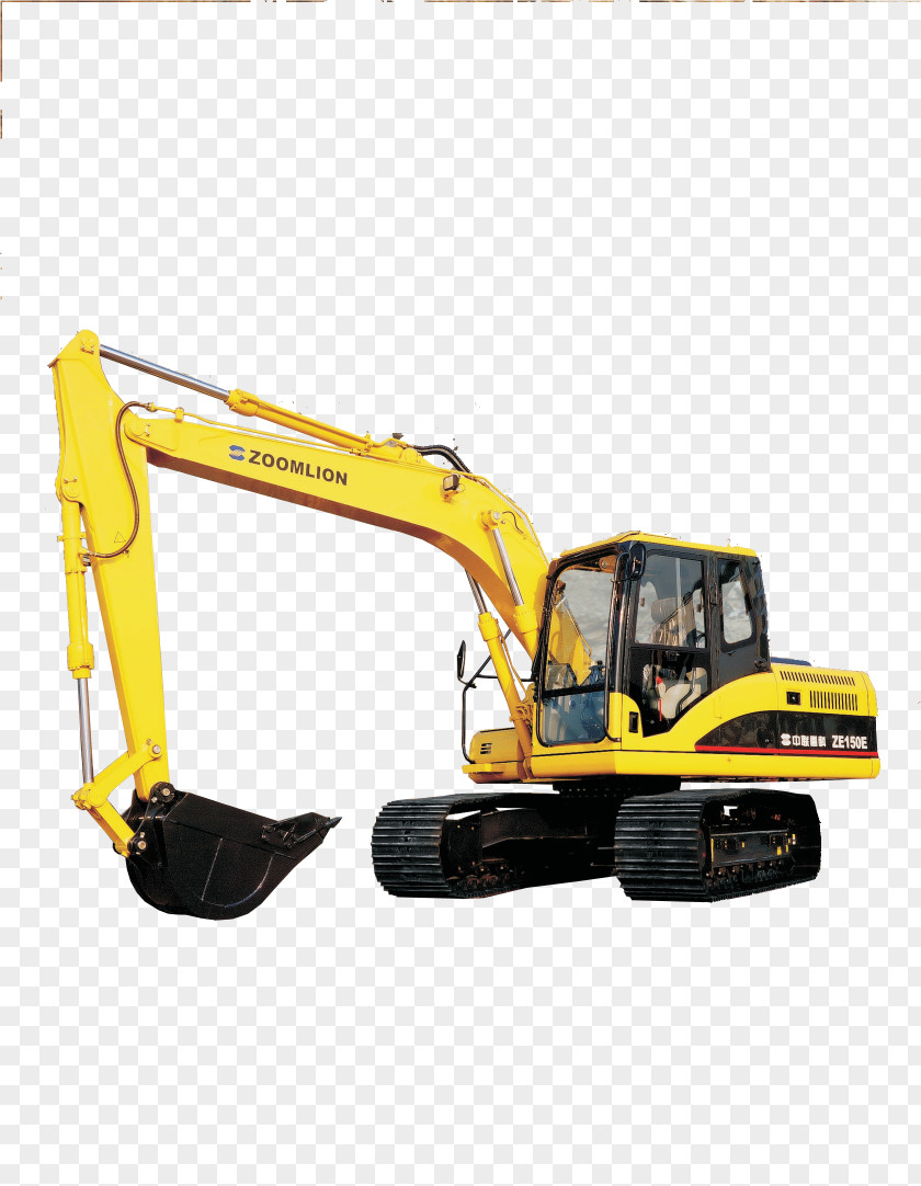 Excavating Machinery Crawler Excavator Zoomlion Heavy Crane PNG