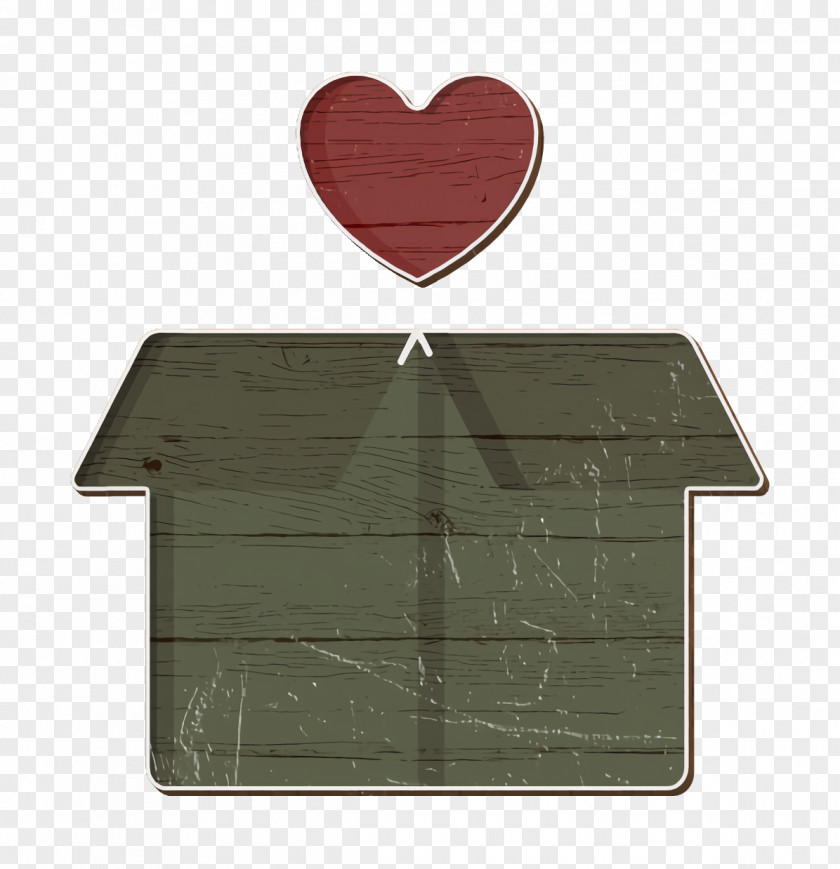 Gift Icon Charity Heart Box PNG