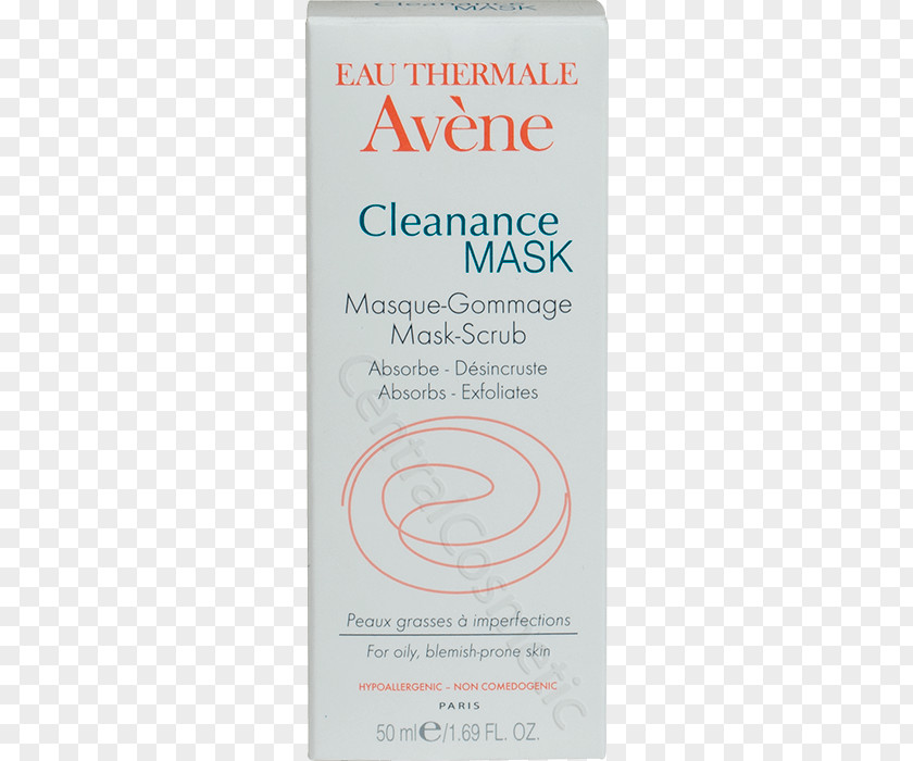 Mask Avène Cleanance EXPERT Emulsion Cleansing Gel Exfoliation Skin Cleanser PNG