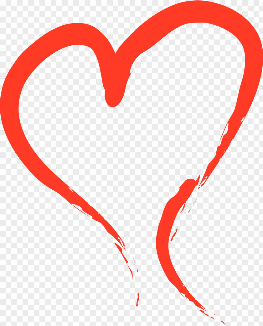 RED SHAPES Heart Valentine's Day Love Clip Art PNG