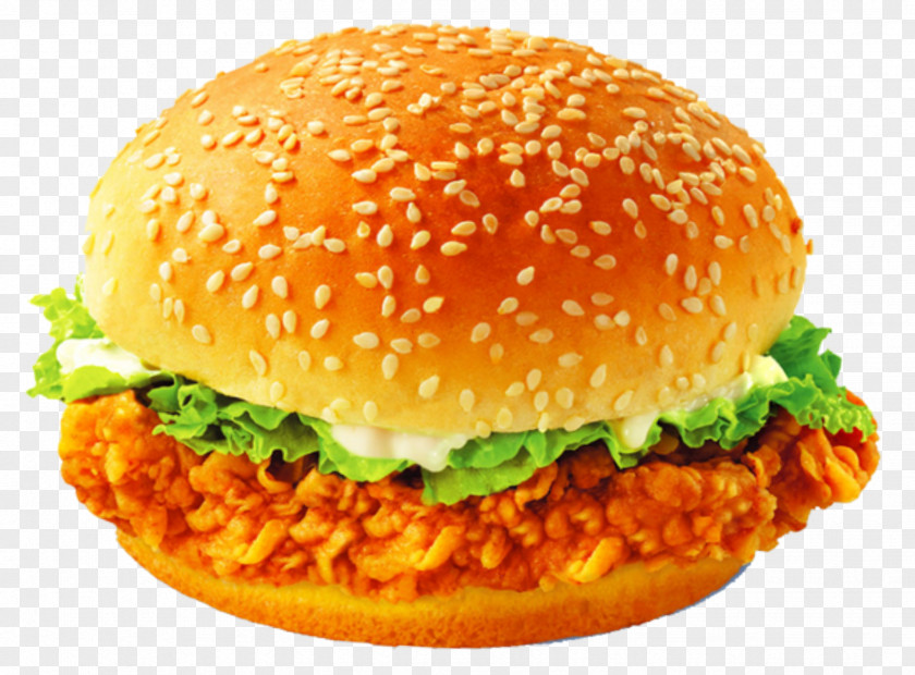 Fried Chicken Burger Hamburger KFC Fast Food French Fries PNG