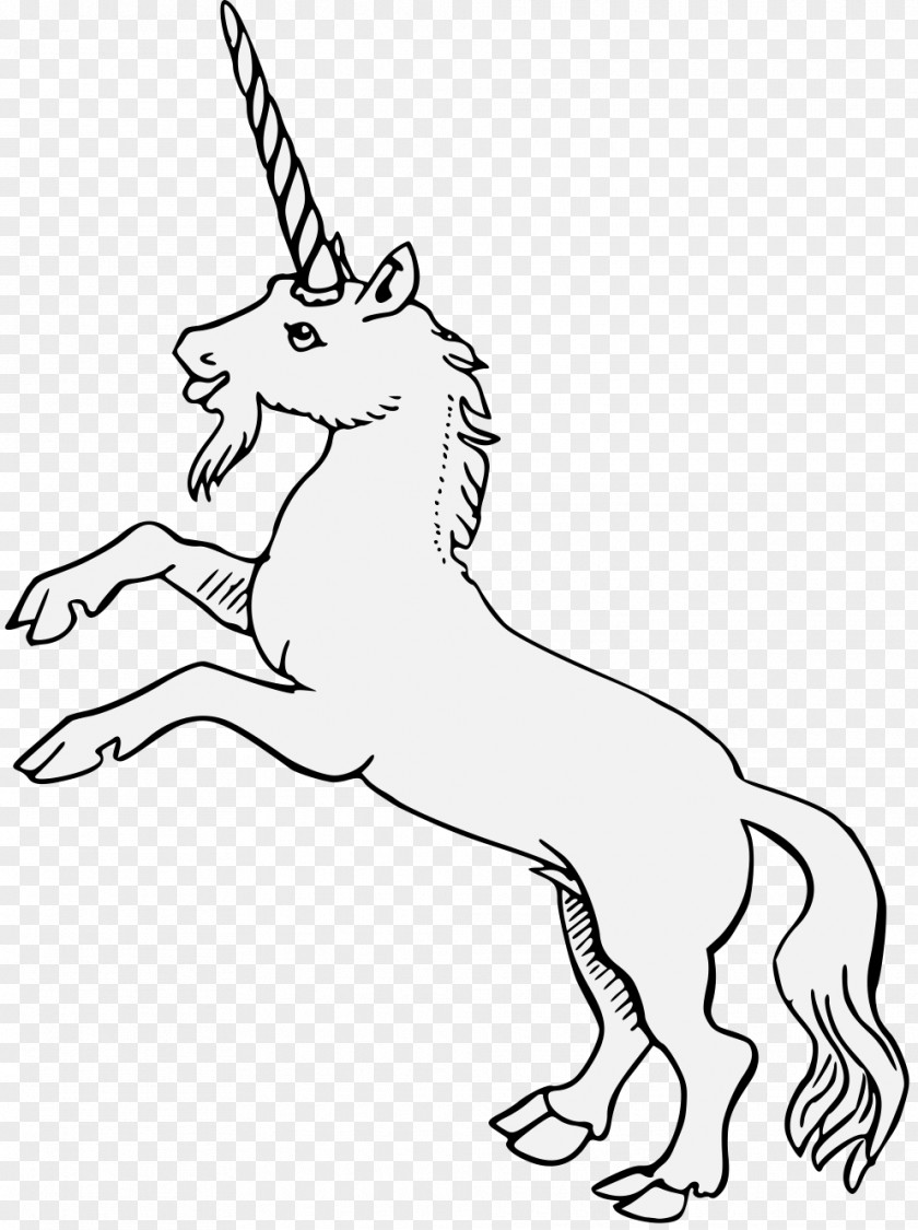 Unicorn Horn Winged Art Heraldry PNG