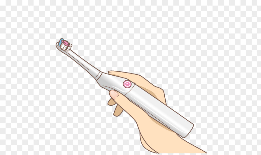 Electric Toothbrush Thumb Hand Model PNG