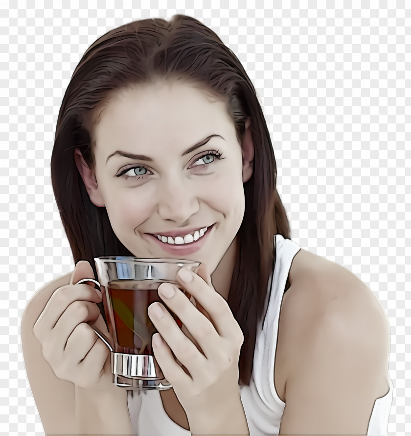 Neck Drinkware Drinking Skin Lip Smile Drink PNG