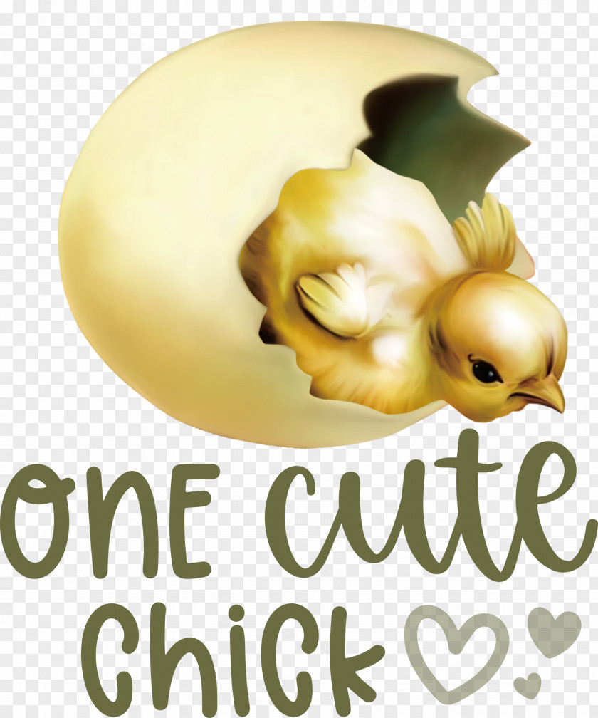 One Cute Chick Easter Day Happy PNG