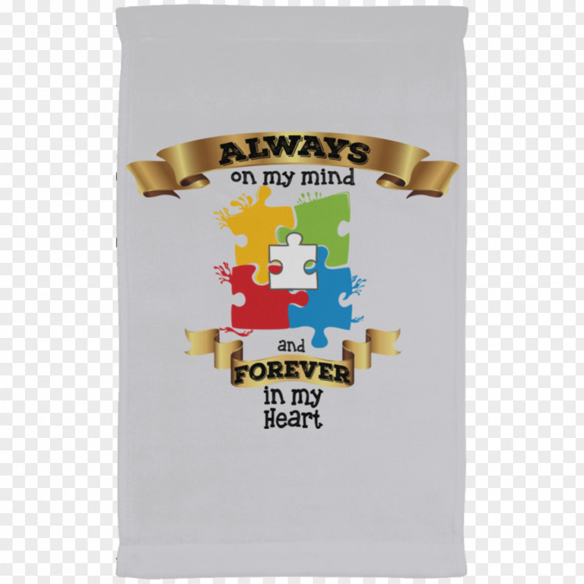 Always And Forever T-shirt Neckline Heart Autism Apron PNG
