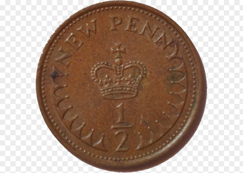 Coin Decimal Day Halfpenny Pound Sterling Two Pence PNG