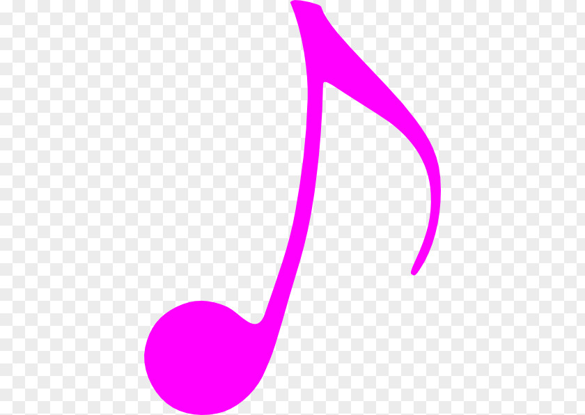 Pink Note Musical Clip Art PNG