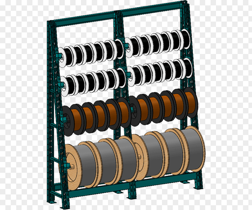 Shelves Manufacturing Cable Reel Warehouse Wire Bobbin PNG