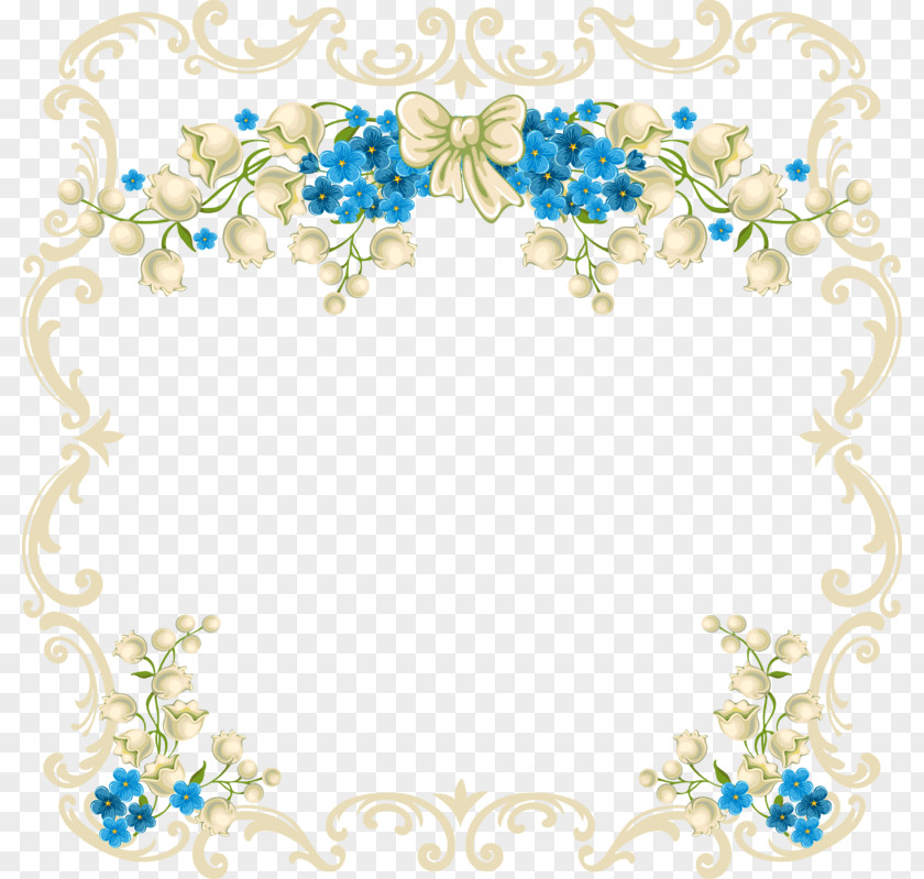 Flower Wedding Invitation Clip Art PNG