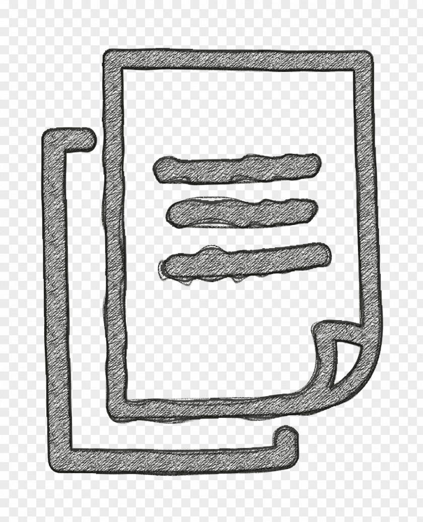 Pages Hand Drawn Interface Symbol Icon PNG