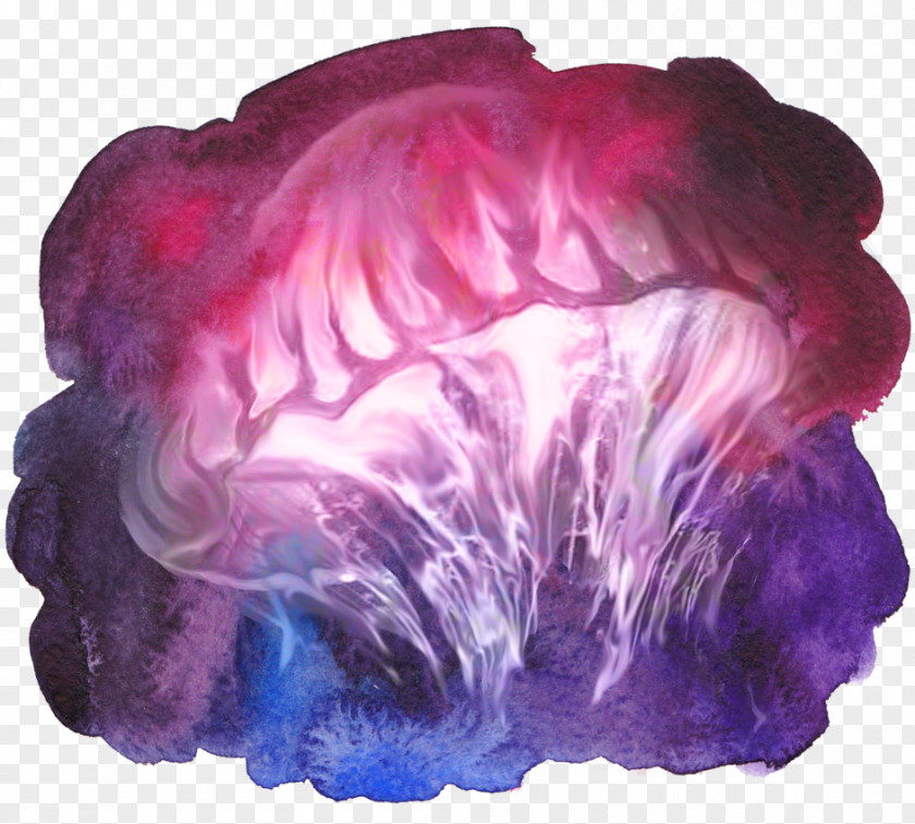 Painting Watercolor Jellyfish Poster Parade PNG