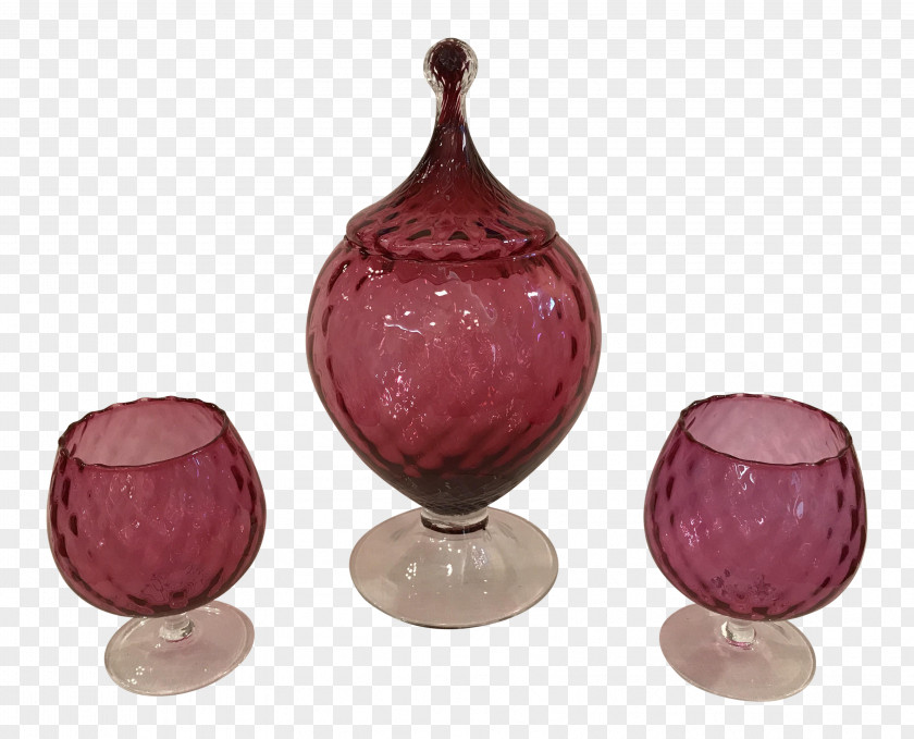Cranberry Red Glass Chairish Furniture Vase PNG