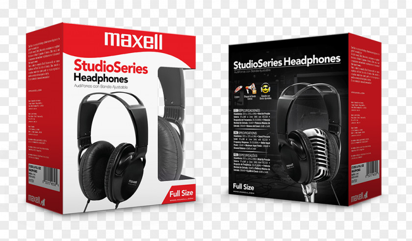 Headphones Maxell Audiowild Nappikuulokkeet Microphone PNG