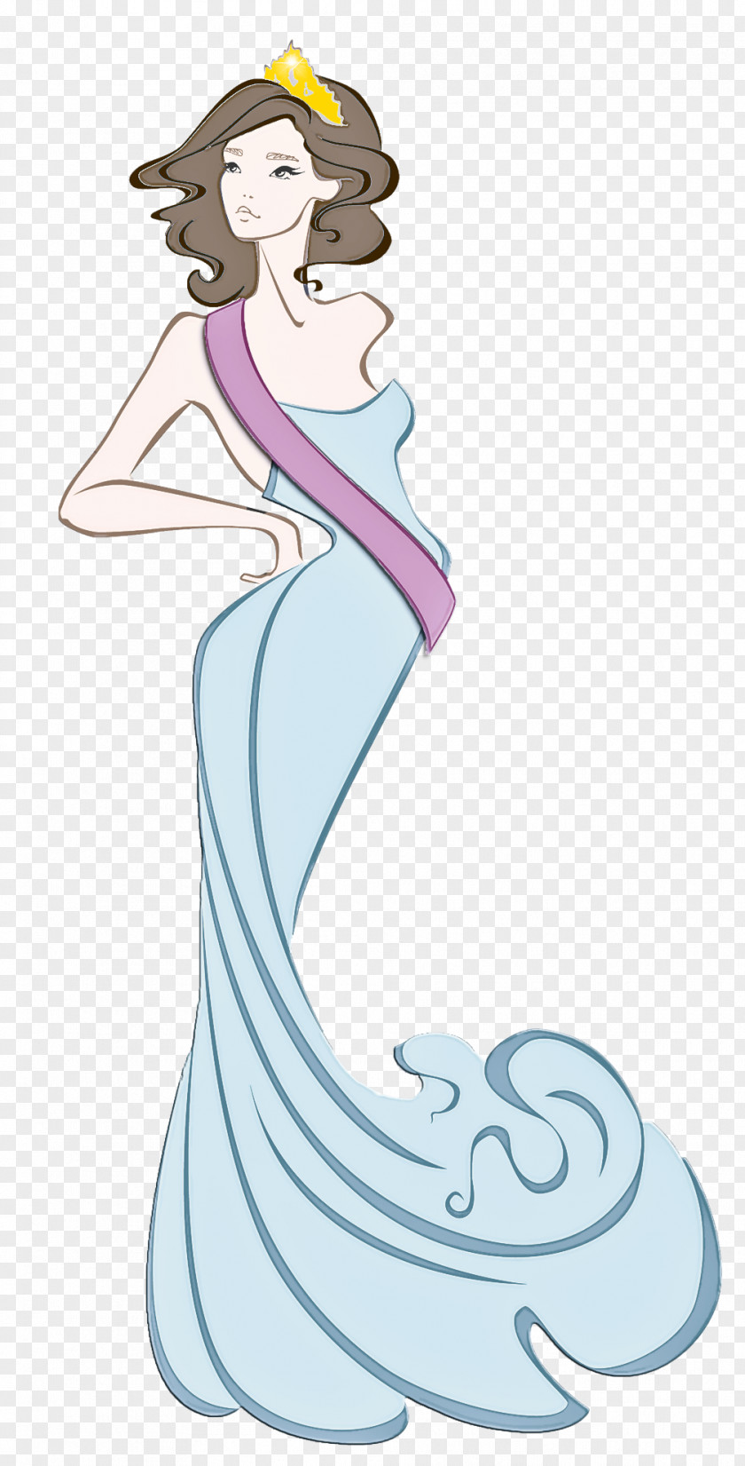 Mermaid Dress H&m Headgear Beauty PNG