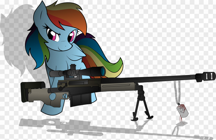 Sniper Accuracy International Arctic Warfare AW50 Rainbow Dash PNG