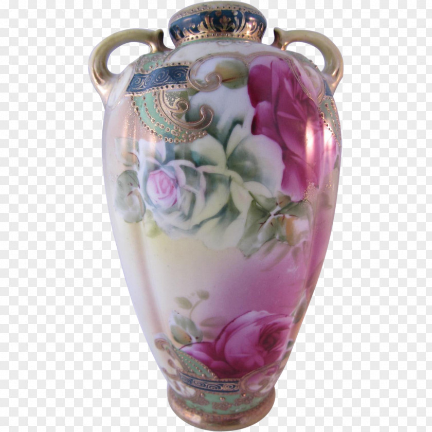 Vase Porcelain Ceramic Urn Flowerpot PNG
