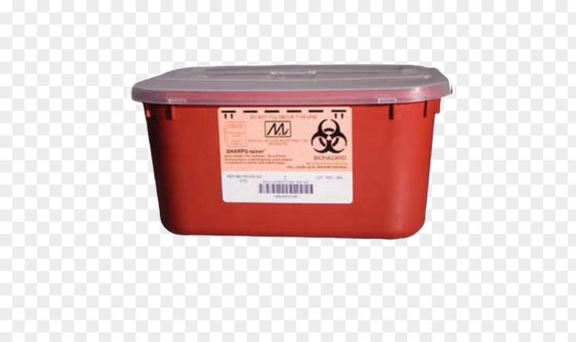 10 Gallon Container Sharps Waste Biological Hazard Rubbish Bins & Paper Baskets PNG