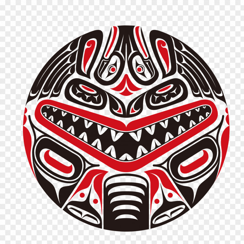 Abstract Pattern Template Haida People Tattoo Totem Pole Illustration PNG
