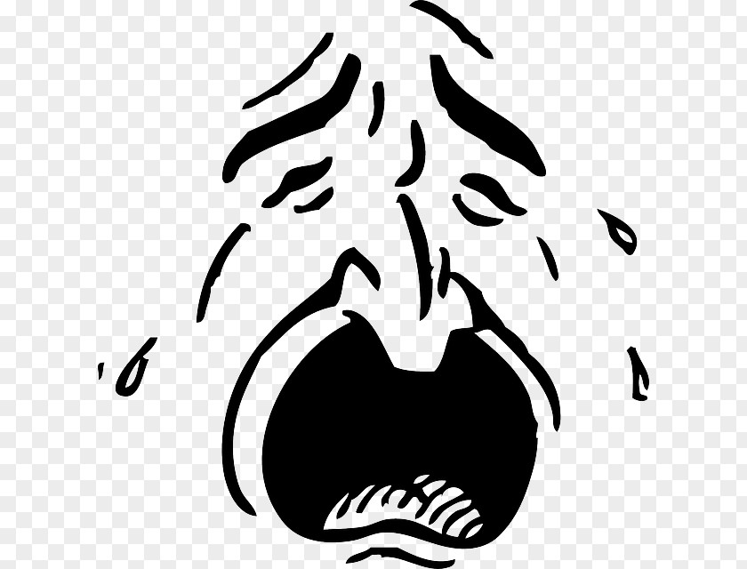 Crying Emoticon Clip Art PNG