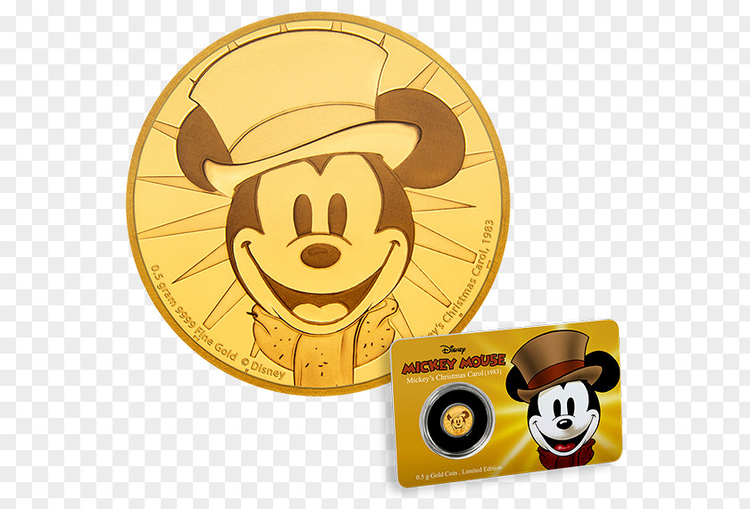 Mickey Mouse The Walt Disney Company Gold Coin PNG