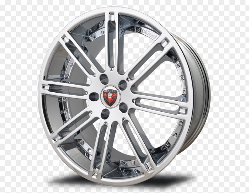 Staggered Alloy Wheel Car Rim Tire PNG