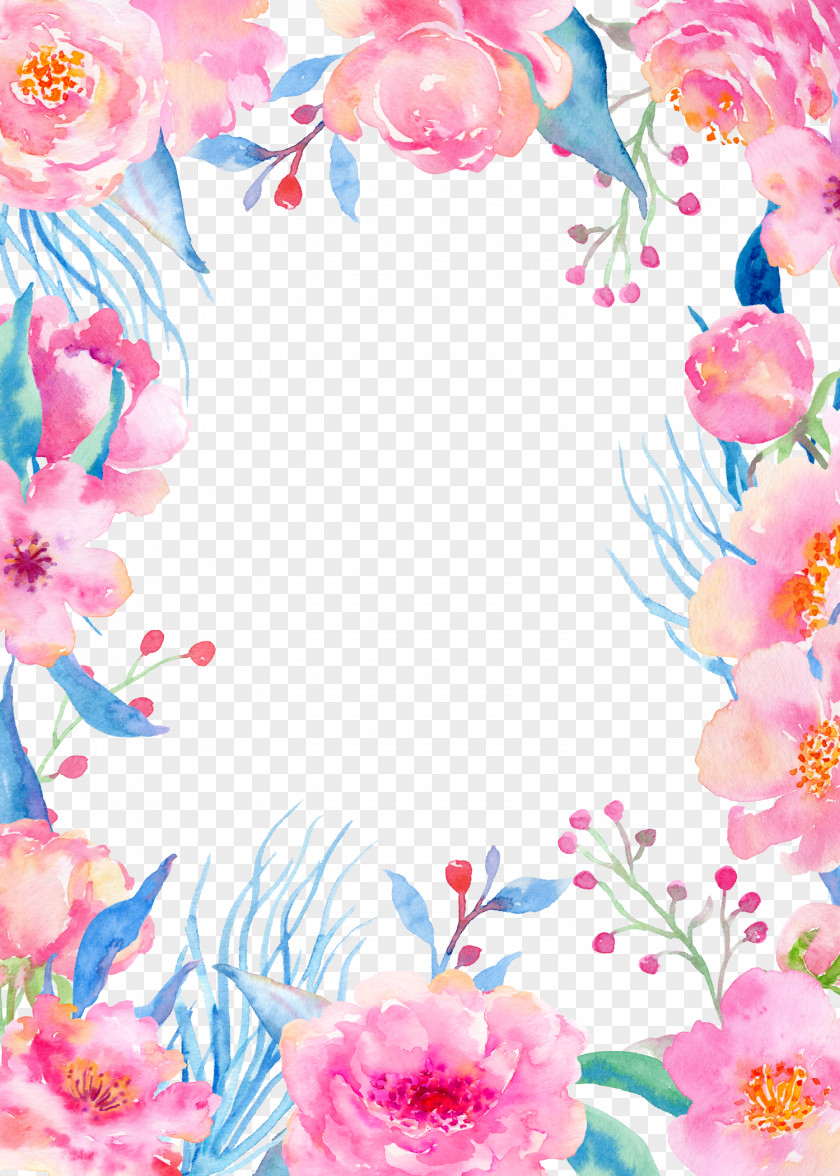Color Painting Decoration Wedding Invitation Floral Design Clip Art PNG