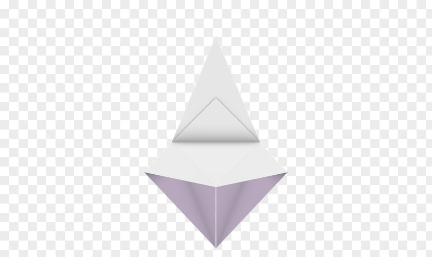 Origami Crane Purple Lilac Triangle PNG