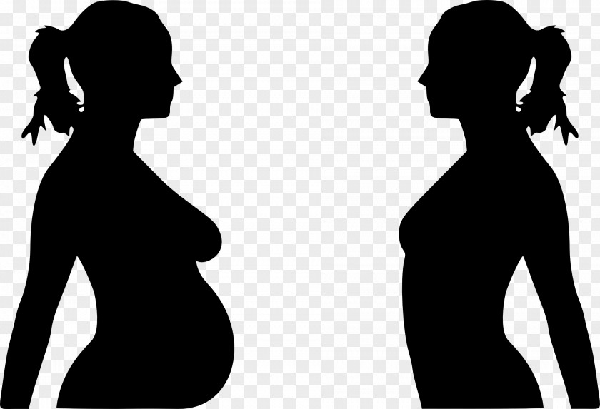 Silhouette Pregnancy Breastfeeding Infant Childbirth PNG