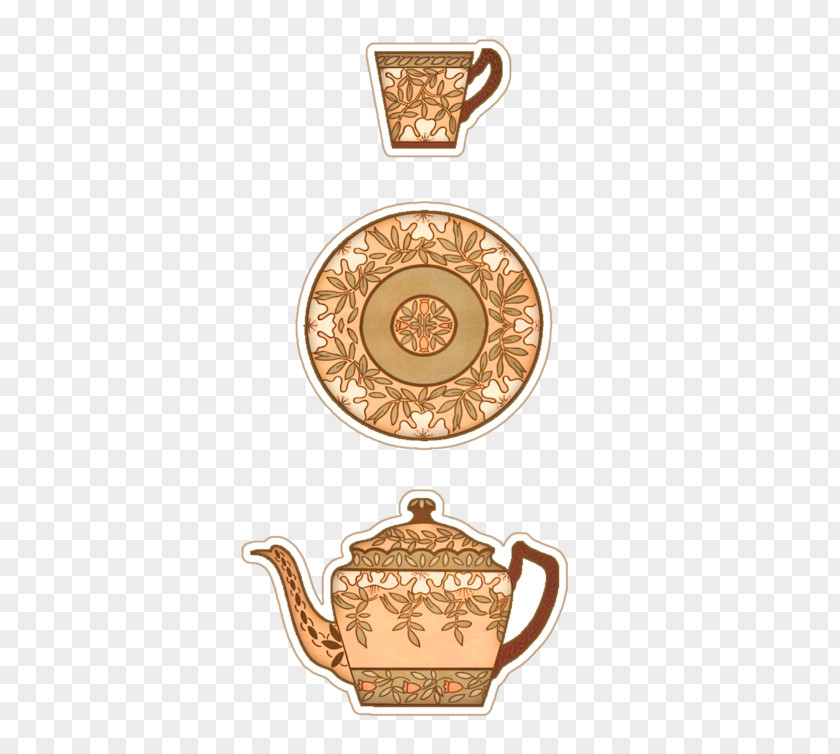 Chinese Antique Coffee Cup Font PNG