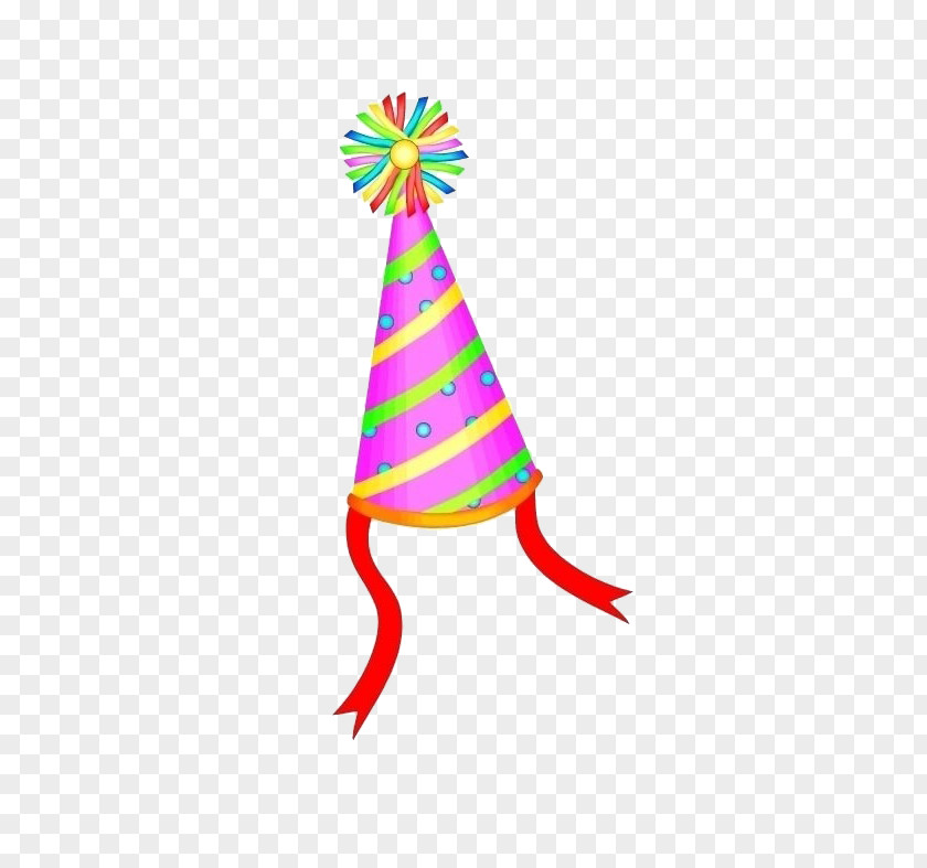Color Hat Birthday Cake Party PNG