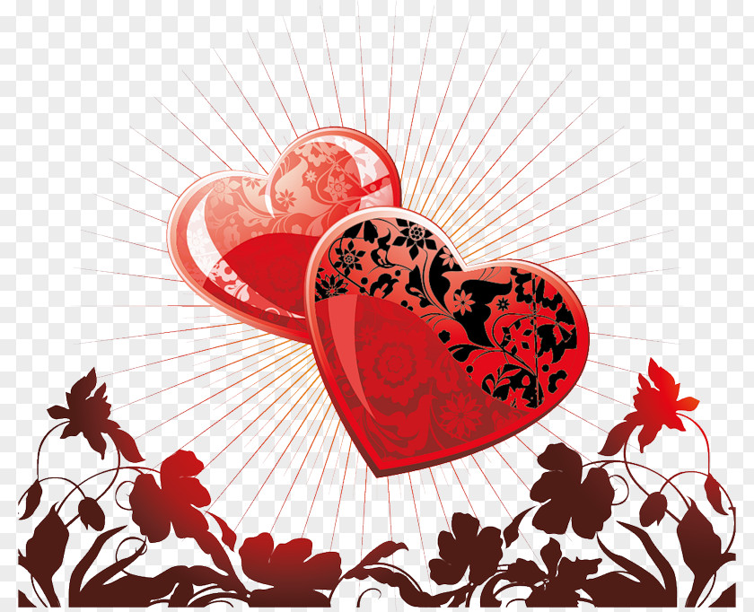 Heart Love Valentine's Day Emotion Painting PNG