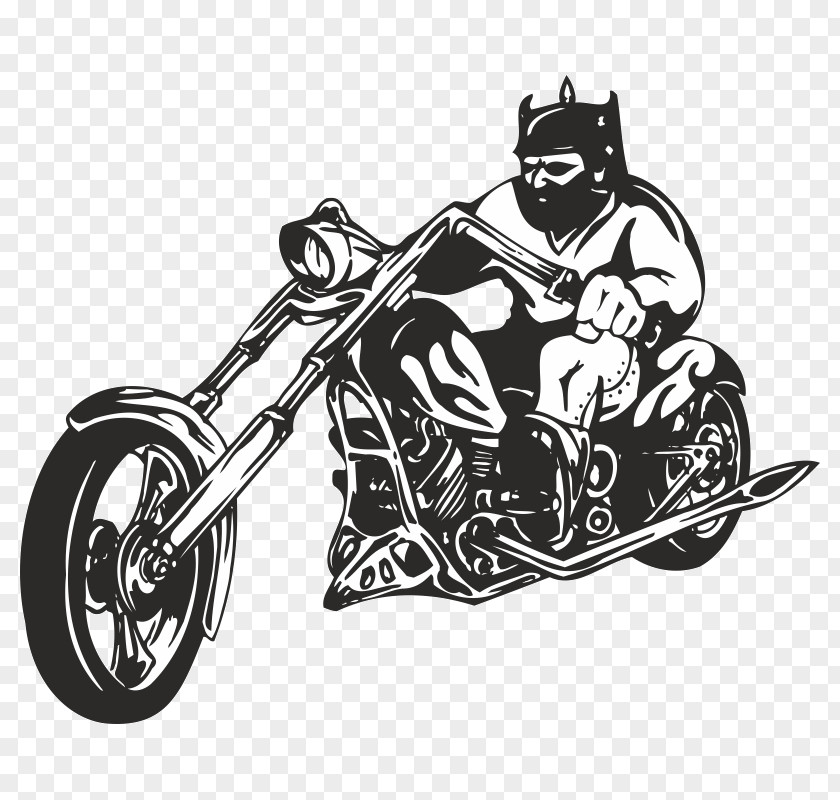 Motorcycle Wheel Chopper Decal Sticker PNG